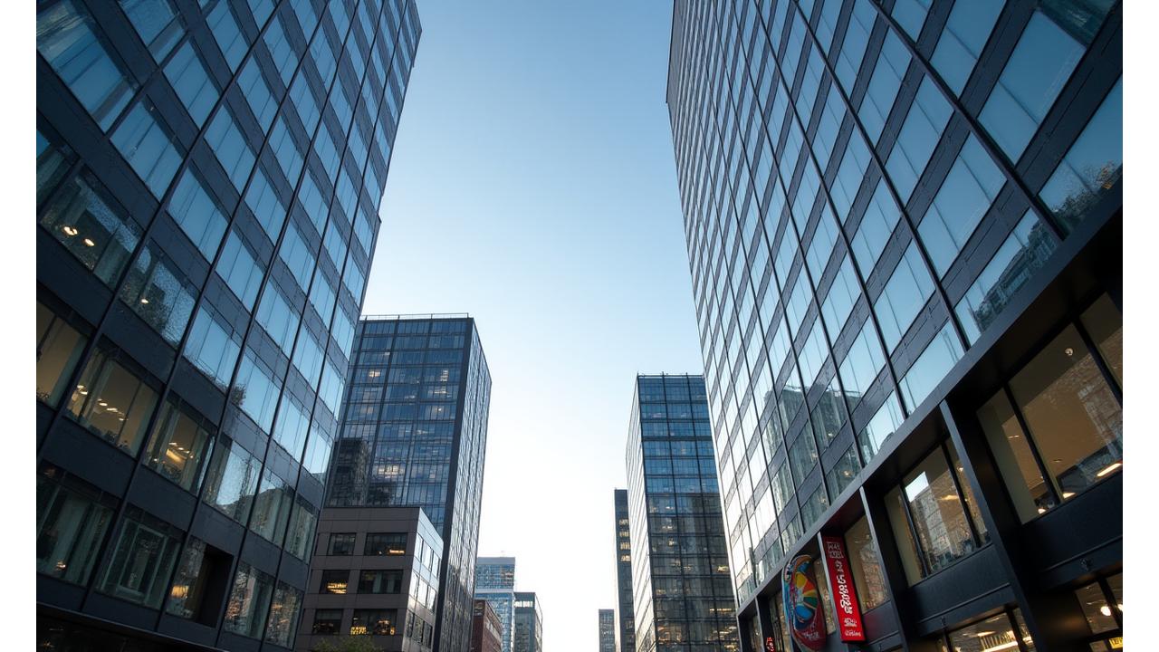 Modern commercial buildings in downtown Portland under a clear sky, highlighting Contrast Dwellings' expertise in commercial real estate valuation.