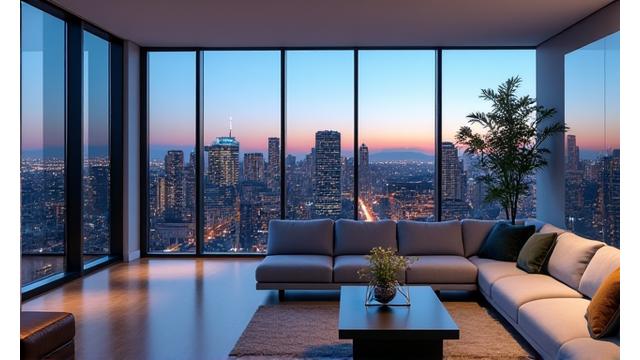 Thumbnail preview of a virtual tour featuring a modern, open-concept condo with city views in Portland.